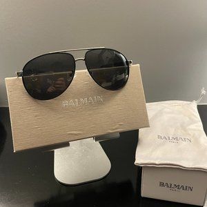 BALMAIN Paris Designer Aviator Sunglasses